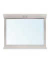 Specchiera Venere con cornice in legno colore Avorio