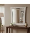 Specchiera Athena in legno con cornice curva colore Avorio