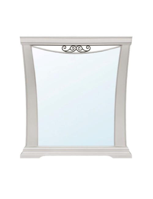 Specchiera Athena in legno con cornice curva colore Avorio