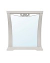 Specchiera Athena in legno con cornice curva colore Avorio