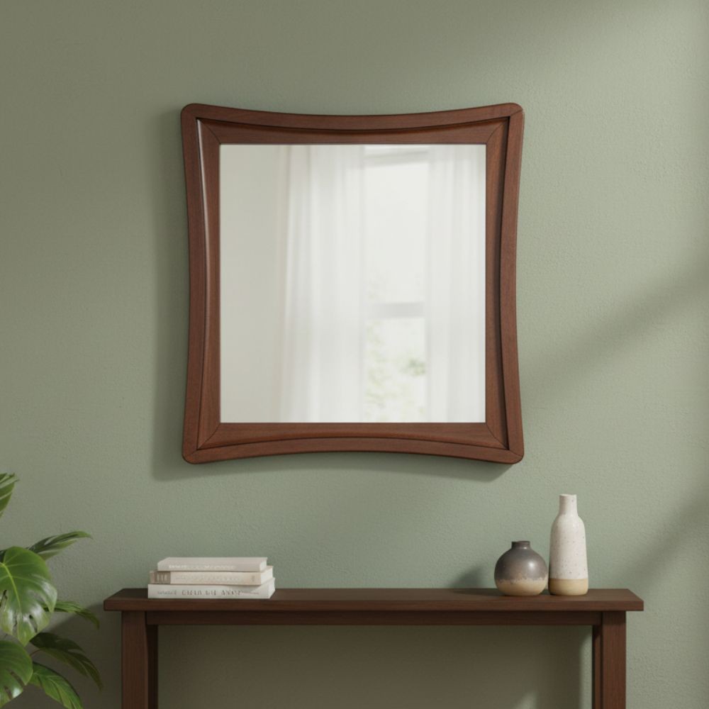 Specchiera Maria in legno con cornice colore Noce
