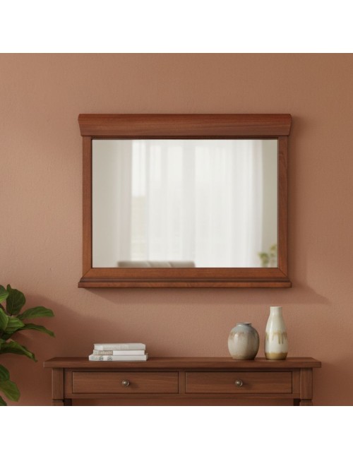 Specchiera Venere con cornice in legno Noce