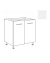 Base cucina due ante 80x59x82H colore bianco frassinato