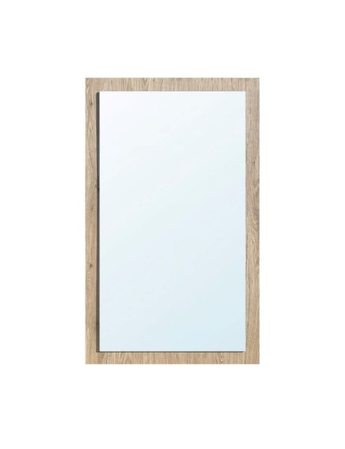 Specchiera America in legno colore noce americano con specchio in rilievo 60x105