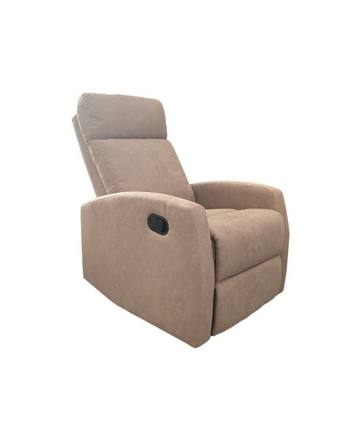 Poltrona Relax Manuale Giada Tessuto Colore Tortora Prezzo
