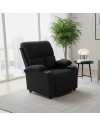 Poltrona recliner manuale Ninetta colore Nero con porta bicchieri – Relax e funzionalità