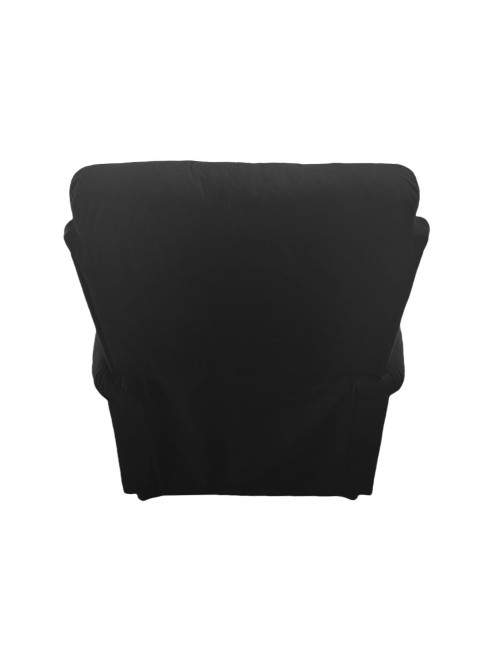 Poltrona recliner manuale Ninetta colore Nero con porta bicchieri – Relax e funzionalità