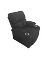 Poltrona recliner manuale Ninetta colore Nero con porta bicchieri – Relax e funzionalità