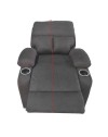 Poltrona recliner manuale Ninetta colore Nero con porta bicchieri – Relax e funzionalità