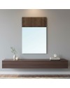 Specchiera Brown con pannello legno 70x110