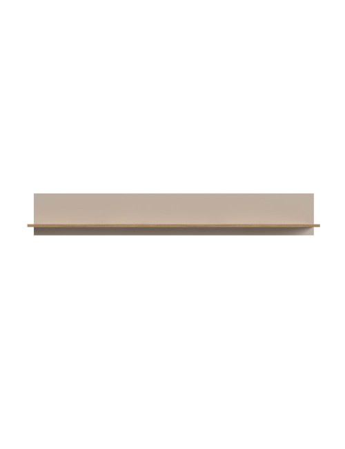 Mensola Frezo04 in cashmere e rovere evoque 167x17.6x25H