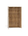 Vetrina con anta a listelli verticali Frezo06 cashmere e rovere evoque 90x42x146H