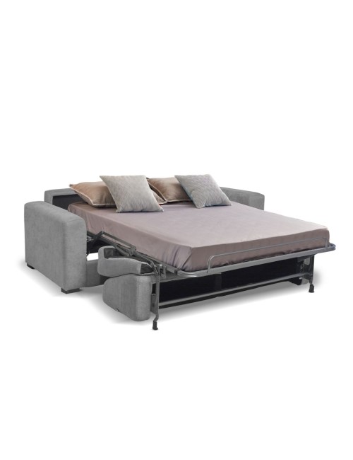 Divano letto 3 posti Kriog tessuto Roma23 grigio 197x96x90h
