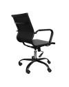 Poltrona da ufficio Nuvia con schienale ergonomico e ruote colore nero H91