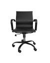 Poltrona da ufficio Nuvia con schienale ergonomico e ruote colore nero H91