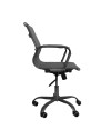 Poltrona da ufficio Nuvia con schienale ergonomico e ruote colore grigio H91