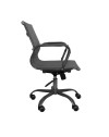 Poltrona da ufficio Nuvia con schienale ergonomico e ruote colore grigio H91