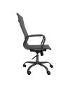 Poltrona da ufficio Nuvia con schienale ergonomico e ruote colore grigio H105