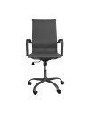 Poltrona da ufficio Nuvia con schienale ergonomico e ruote colore grigio H105