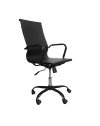 Poltrona da ufficio Nuvia con schienale ergonomico e ruote colore nero H105