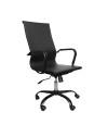Poltrona da ufficio Nuvia con schienale ergonomico e ruote colore nero H105