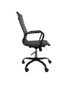 Poltrona da ufficio Nuvia con schienale ergonomico e ruote colore nero H105
