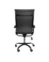 Poltrona da ufficio Nuvia con schienale ergonomico e ruote colore nero H105