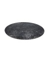 Tavolo rotondo Punto con piano effetto marmo nero – 150x150x76H
