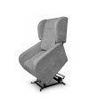 Poltrona alza persona 2 motori Lift 2 tessuto grigio chiaro