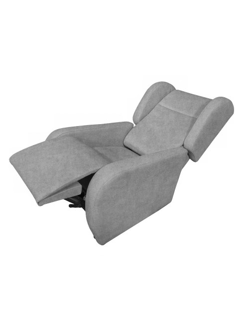 Poltrona alza persona 2 motori Lift 2 tessuto grigio chiaro
