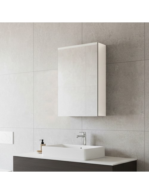 Pensile Bagno con Specchio Anta Reversibile Solo2 Colore Bianco