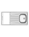 Lavello reversibile Indiano120 1 vasca e gocciolatoio con foro per piano cottura 30 cm – inox 120x60