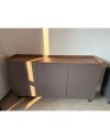 Madia 3 ante Polan 181x42x99h colore bronzo mercure