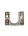 Organizer per coprisifone Omega 2 in ABS grigio per mobile bagno