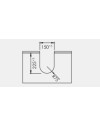 Organizer per coprisifone Omega 2 in ABS grigio per mobile bagno