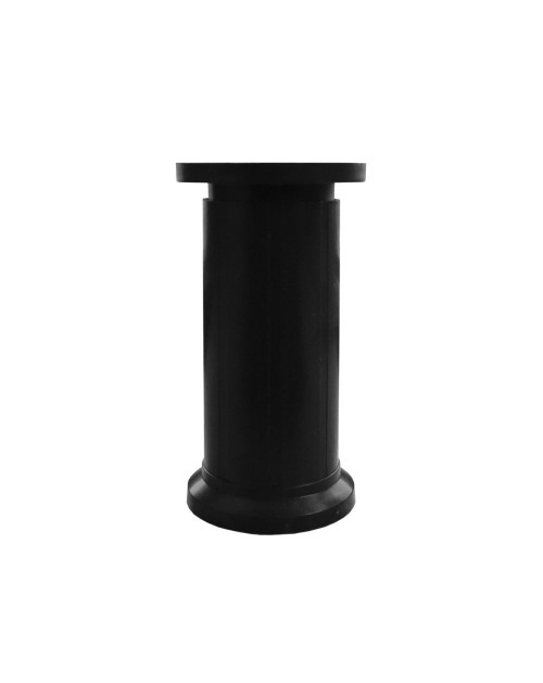 Piede cilindrico per mobili in plastica nero 12 cm. JUMBO12BLACK
