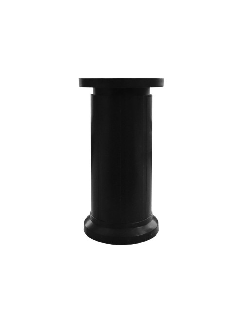 Piede cilindrico per mobili in plastica nero 12 cm. JUMBO12BLACK