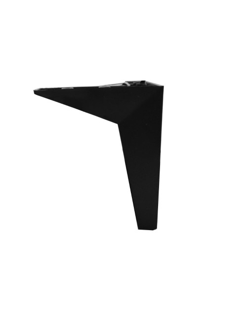 Piede triangolare per mobile in plastica nero H15 STAR15BLACK