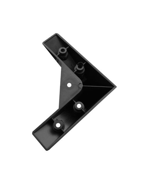 Piede triangolare per mobile in plastica nero H15 STAR15BLACK