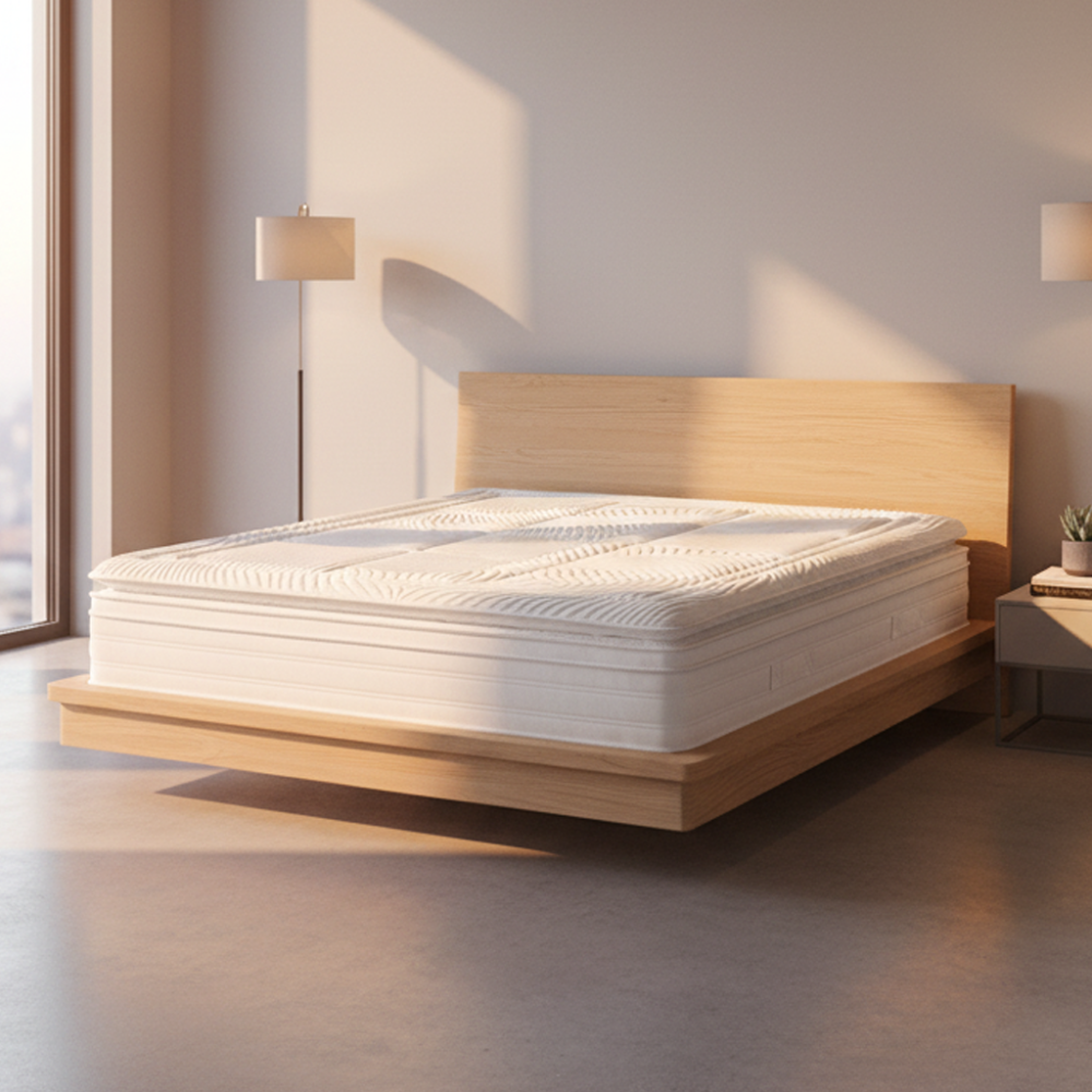 Materasso matrimoniale Dalila 160x190x30H cm – doppio strato di molle insacchettate e memory foam per un comfort superiore