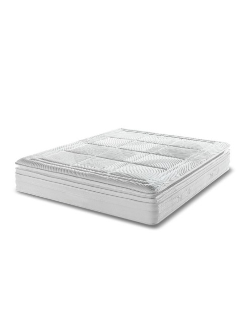 Materasso matrimoniale Dalila 160x190x30H cm – doppio strato di molle insacchettate e memory foam per un comfort superiore