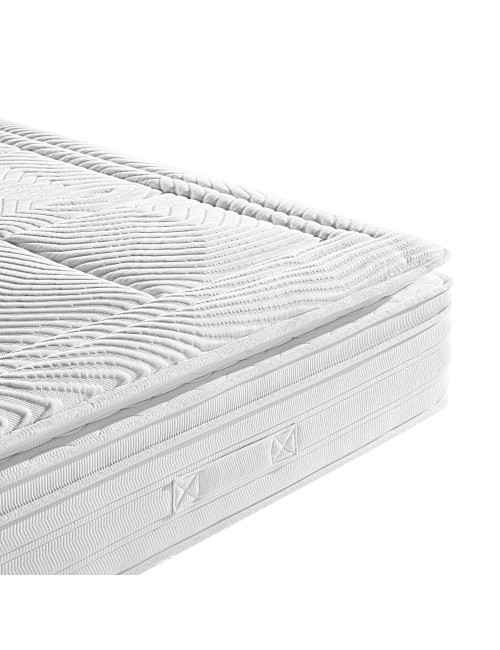 Materasso matrimoniale Dalila 160x190x30H cm – doppio strato di molle insacchettate e memory foam per un comfort superiore