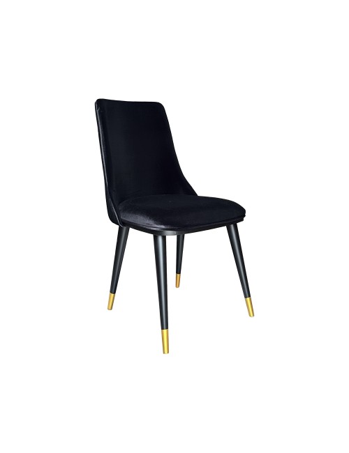 Sedia da Pranzo Akustik Simphony Velluto Colore Nero Prezzo