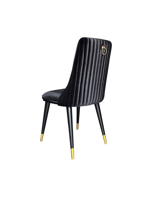 Sedia da Pranzo Akustik Simphony Velluto Colore Nero Prezzo