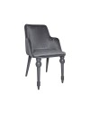 Set 2 Sedie in vellutino grigio con gambe in tinta Zen – Elegante e confortevole
