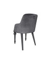 Set 2 Sedie in vellutino grigio con gambe in tinta Zen – Elegante e confortevole