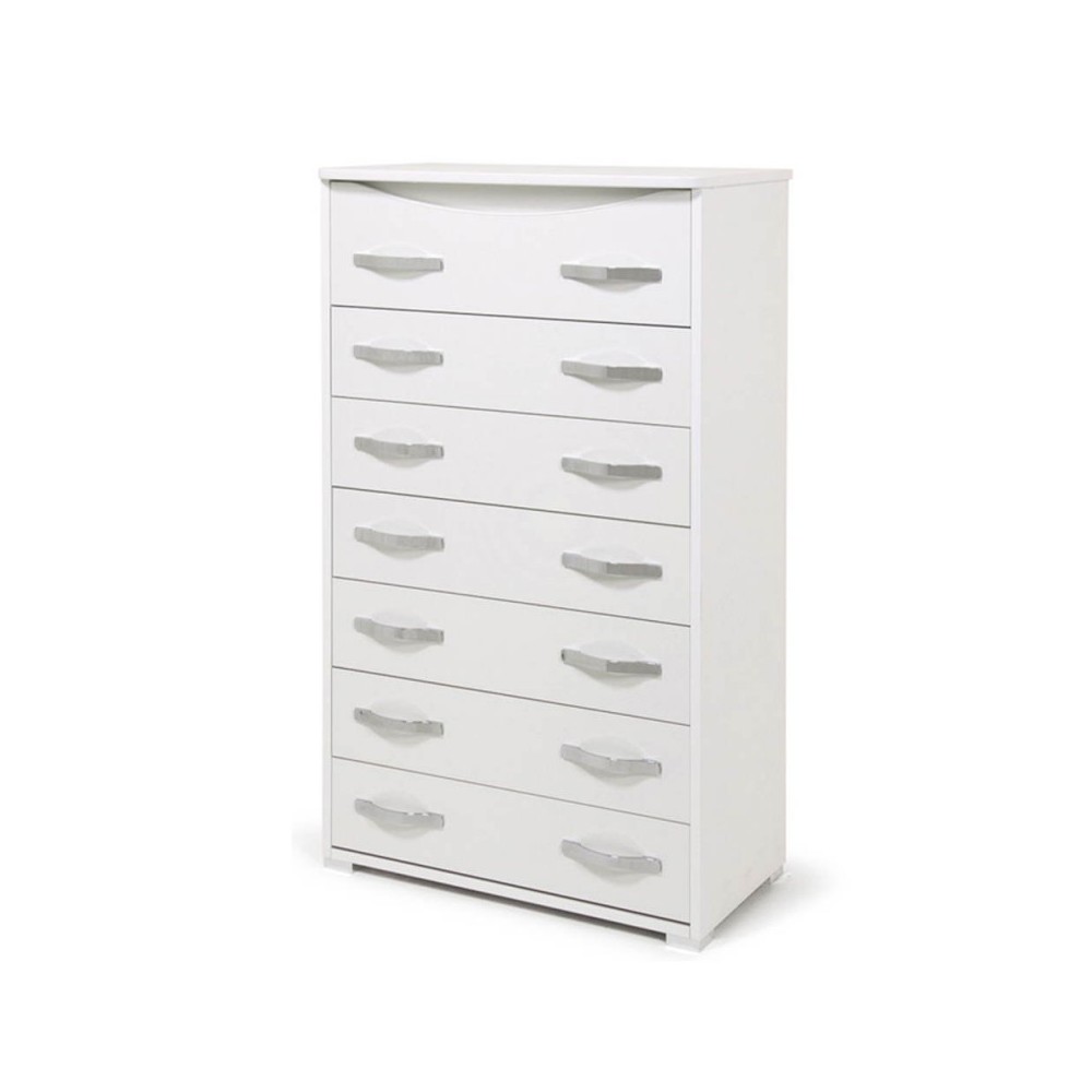 Cassettiera 7 cassetti Settimino Maxi colore bianco frassinato