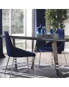 Set 2 sedie tessuto Enzio colore blu parliament