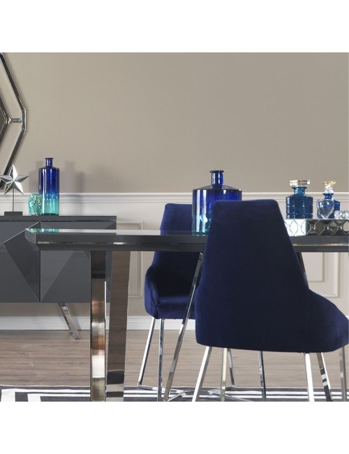 Sedia Tessuto Enzio Colore Blu Parliament Prezzo