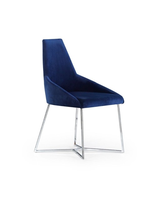 Sedia Tessuto Enzio Colore Blu Parliament Prezzo